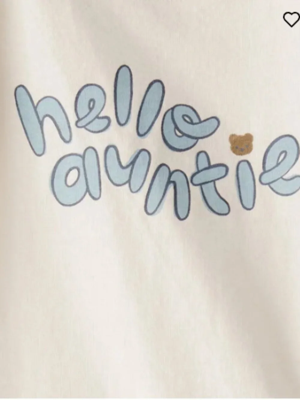 NWT Carter's Baby Hello Auntie Graphic Bodysuit 12M